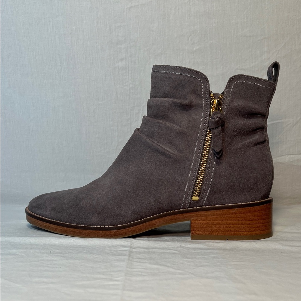 Cole Haan Gray Suede Ankle Boots Sz. 11B - Picture 6 of 13